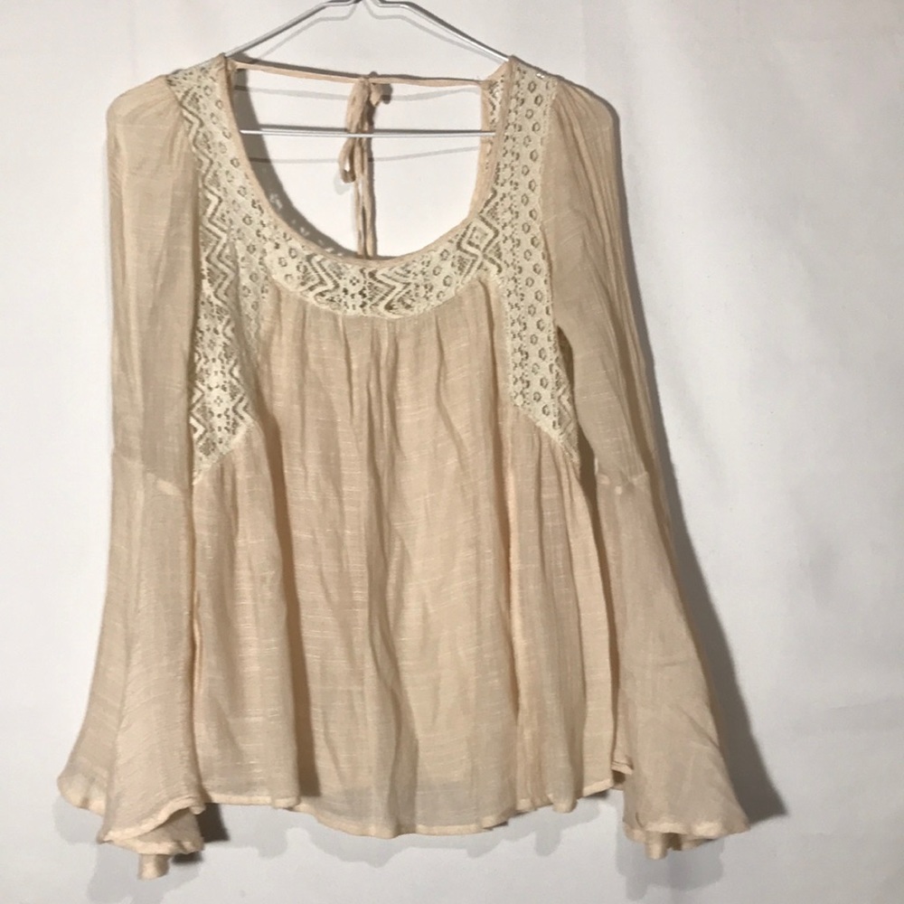 Paper Crane Cream Top Size Small